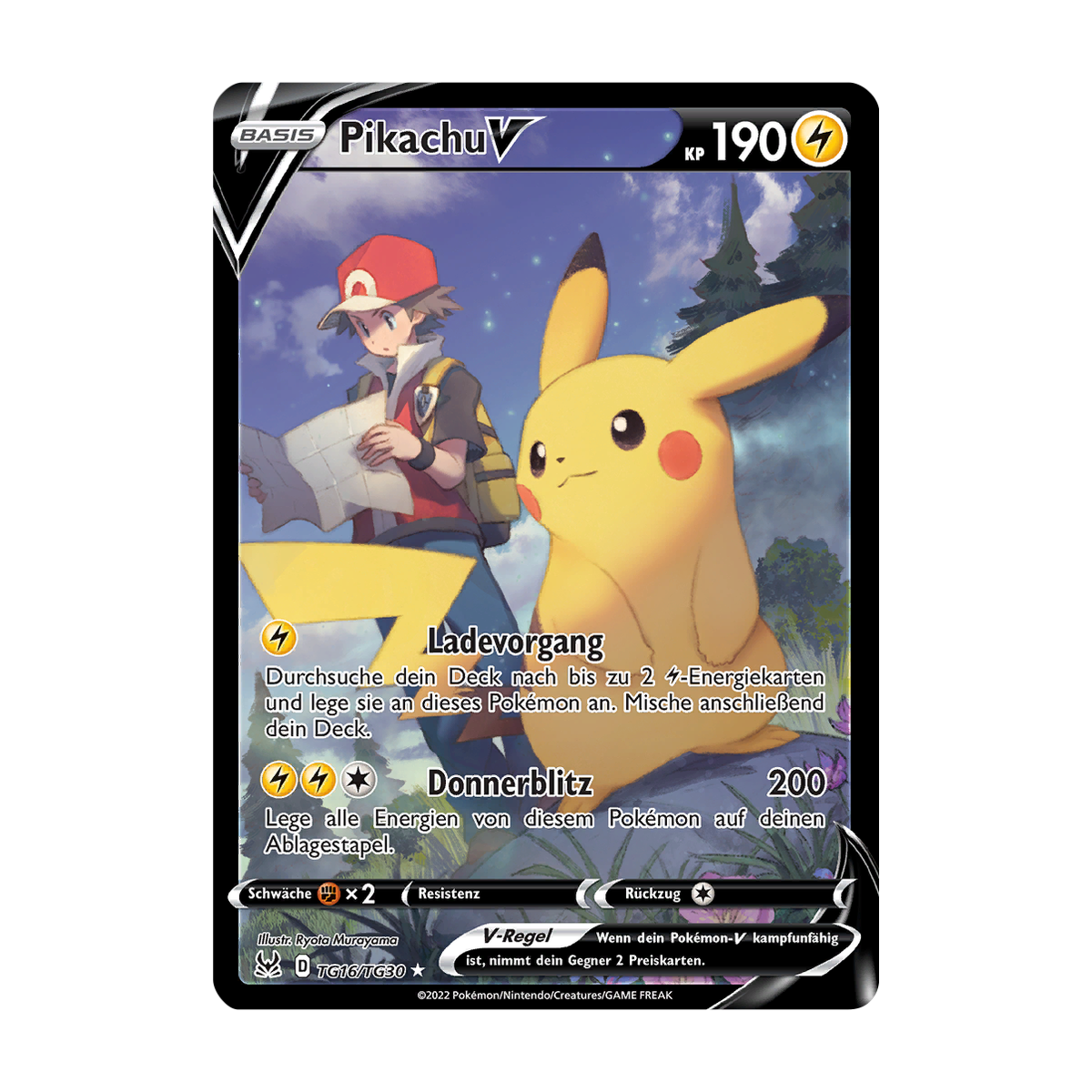 Referenzbild Pikachu V TG16/TG30 – Verlorener Ursprung – Deutsch