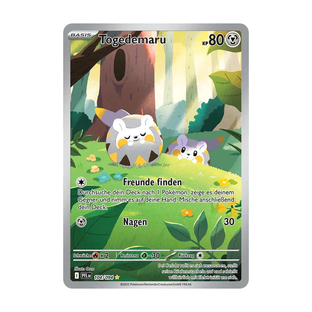Togedemaru 104/094 – Fatale Flammen – Deutsch – Referenzbild