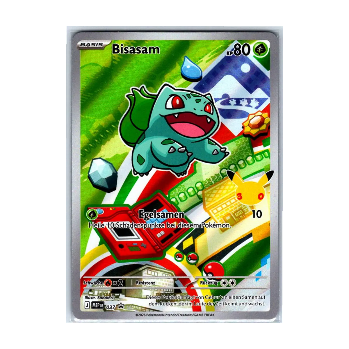 Referenzbild Bisasam 037/000 – MEP Black Star Promos – Deutsch