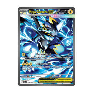 Mega-Zeraora-ex 114/084 – Dunkelnacht – Deutsch – Near Mint – Differenzbesteuerung nach § 25a UStG