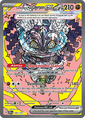 Cornerstone Mask Ogerpon ex 160/131 – Prismatic Evolutions – Englisch – Differenzbesteuerung nach § 25a UStG