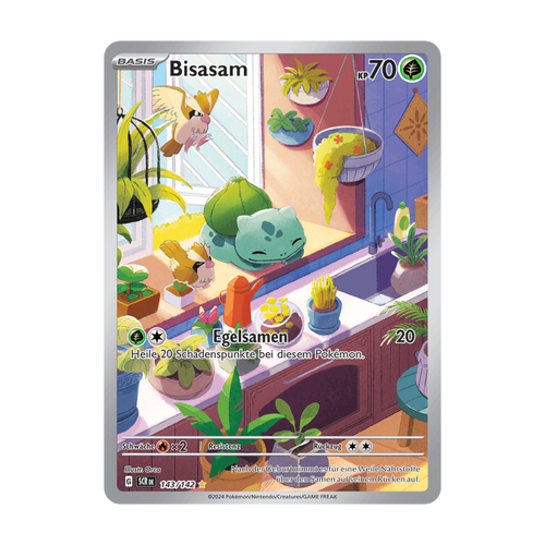 Referenzbild Bisasam 143/142 – Stellarkrone – Deutsch