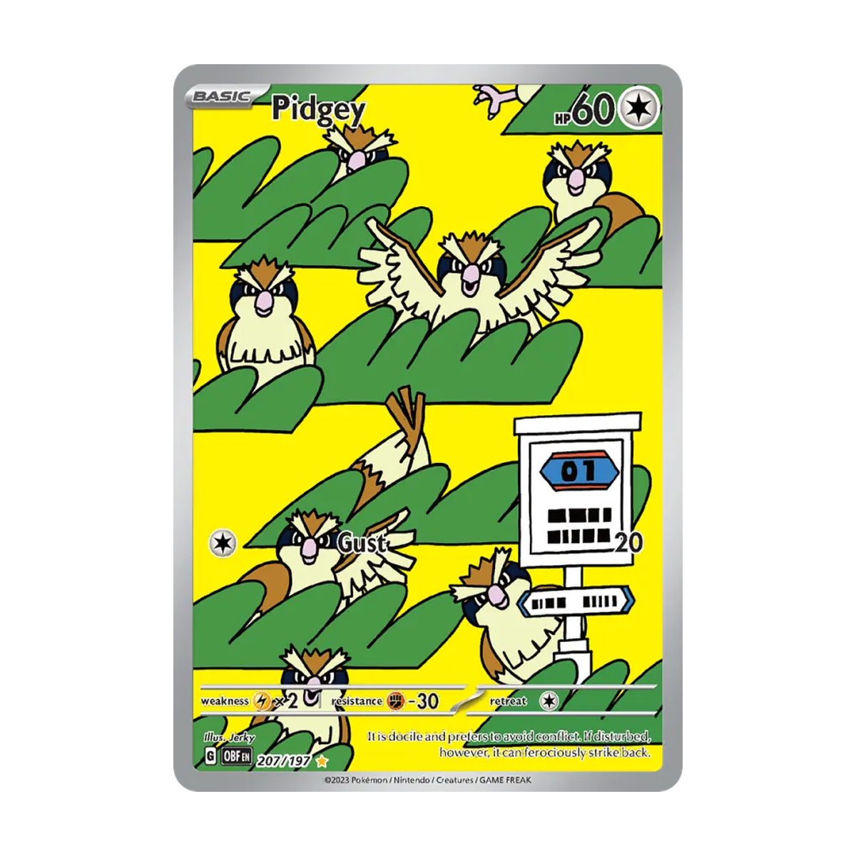 Pidgey 207/197 – Obsidian Flames – Englisch – Referenzbild