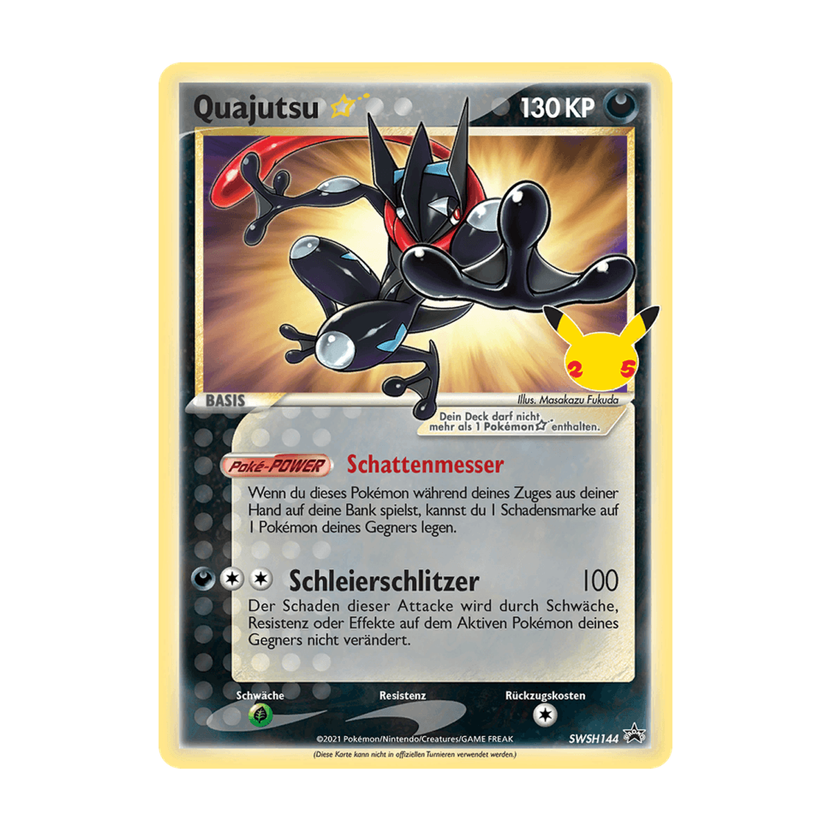 Referenzbild Quajutsu ☆ SWSH144 – Schwert & Schild Black Star Promos – Deutsch