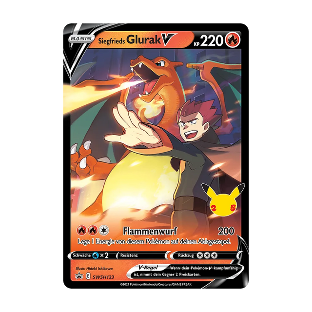 Siegfrieds Glurak V SWSH133/0000307 – Deutsch – Referenzbild