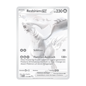 Reshiram-ex 173/086 – Weiße Flammen – Deutsch – Near Mint – Differenzbesteuerung nach § 25a UStG