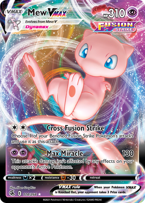 🇬🇧 Mew VMAX - Fusion Strike - 114/264 - Holofoil Differenzbesteuerung nach §25a UstG