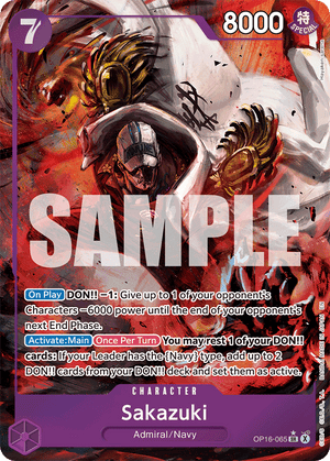 Sakazuki - The Time Of Battle - OP16-065 - Alt Art Differenzbesteuerung nach §25a UstG