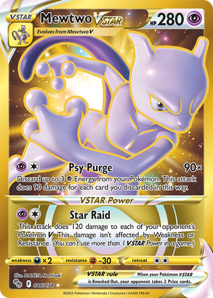 🇬🇧 Mewtwo VSTAR - Pokémon GO - 086/078 - Holofoil Differenzbesteuerung nach §25a UstG