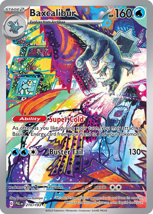 🇬🇧 Baxcalibur - Paldea Evolved - 210/193 - Holofoil Differenzbesteuerung nach §25a UstG