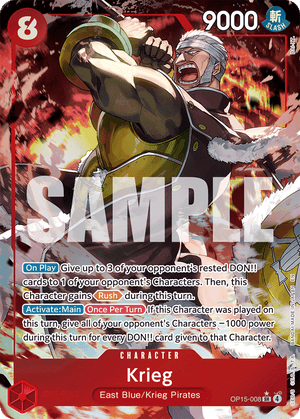 Krieg - Adventure on Kami's Island - OP15-008 - Alt Art Differenzbesteuerung nach §25a UstG