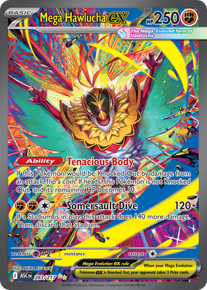 Mega Hawlucha ex - Ascended Heroes - 283/217 - Holofoil Differenzbesteuerung nach §25a UstG