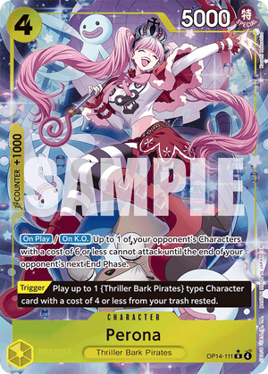 Perona - The Azure Sea's Seven - OP14-111 - Alt Art Differenzbesteuerung nach §25a UstG