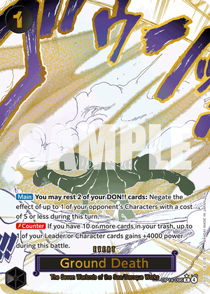 Ground Death - The Azure Sea's Seven - OP14-096 - Alt Art Differenzbesteuerung nach §25a UstG