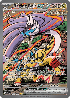 Raging Bolt ex - Prismatic Evolutions - 166/131 - Holofoil Differenzbesteuerung nach §25a UstG