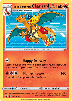 🇬🇧 Special Delivery Charizard - SWSH Black Star Promos - SWSH075 - CGC 8.5 Differenzbesteuerung nach §25a UstG