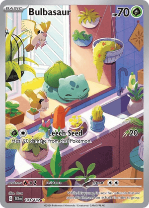 🇬🇧 Bulbasaur - Stellar Crown - 143/142 - Holofoil Differenzbesteuerung nach §25a UstG