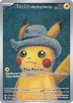 Pikachu with Grey Felt Hat - Scarlet & Violet Black  Star Promos - 085 - PSA 8 Differenzbesteuerung nach §25a UstG
