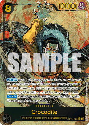 Crocodile - The Azure Sea's Seven - OP14-120 - Alt Art Differenzbesteuerung nach §25a UstG