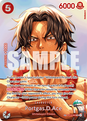 Portgas.D.Ace - RED Edward.Newgate - ST15-005 - Special Alt Art Holon Research Tower Lightning Quarter Deck Differenzbesteuerung nach §25a UstG