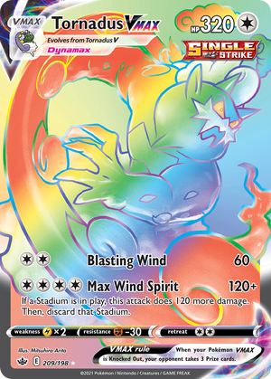 🇬🇧 Tornadus VMAX - Chilling Reign - 209/198 - Holofoil Differenzbesteuerung nach §25a UstG