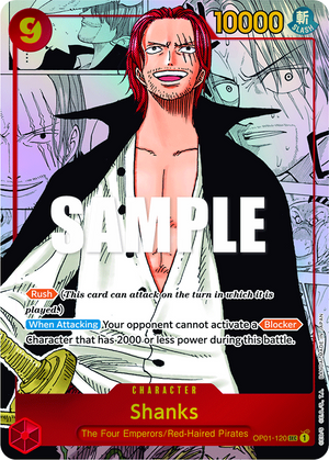 Shanks - Romance Dawn - OP01-120 - Manga Alt Art Differenzbesteuerung nach §25a UstG