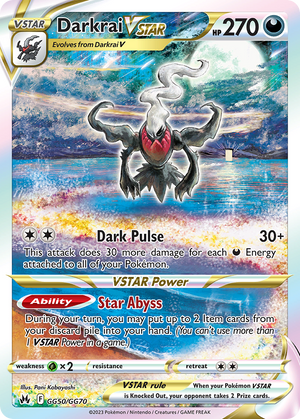 🇬🇧 Darkrai VSTAR - Crown Zenith Galarian Gallery - GG50/GG70 - Holofoil Differenzbesteuerung nach §25a UstG