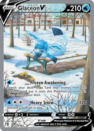 🇬🇧 Glaceon V - Evolving Skies - 175/203 - Holofoil Differenzbesteuerung nach §25a UstG