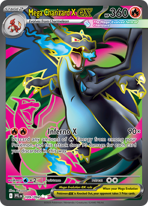 🇬🇧 Mega Charizard X ex - Phantasmal Flames - 109/094 - Holofoil Differenzbesteuerung nach §25a UstG