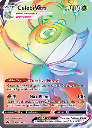 🇬🇧 Celebi VMAX - Chilling Reign - 199/198 - Holofoil Differenzbesteuerung nach §25a UstG