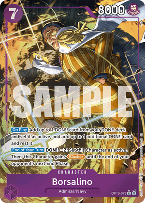 Borsalino - The Time Of Battle - OP16-073 - Alt Art Differenzbesteuerung nach §25a UstG