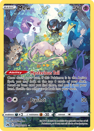 🇬🇧 Mew - Crown Zenith Galarian Gallery - GG10/GG70 - Holofoil Differenzbesteuerung nach §25a UstG