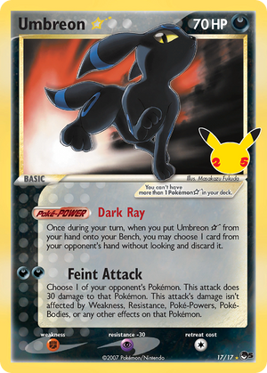 🇬🇧 Umbreon ☆ - Celebrations: Classic Collection - 017/025 - Holofoil Differenzbesteuerung nach §25a UstG
