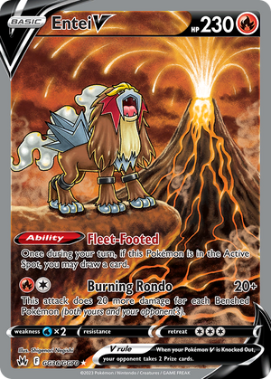 🇬🇧 Entei V - Crown Zenith Galarian Gallery - GG36/GG70 - Holofoil Differenzbesteuerung nach §25a UstG