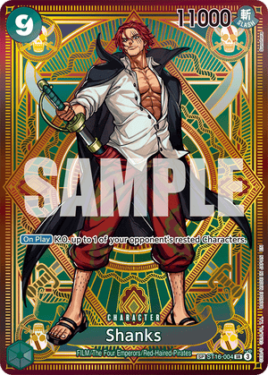 Shanks - GREEN Uta - ST16-004 - Special Alt Art Holon Research Tower Lightning Quarter Deck Differenzbesteuerung nach §25a UstG