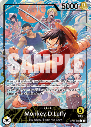 Monkey.D.Luffy - Adventure on Kami's Island - OP15-098 - Alt Art Differenzbesteuerung nach §25a UstG