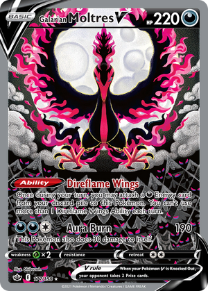 🇬🇧 Galarian Moltres V - Chilling Reign - 177/198 - Holofoil Differenzbesteuerung nach §25a UstG