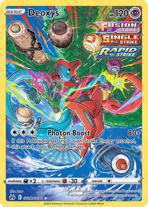 🇬🇧 Deoxys - Crown Zenith Galarian Gallery - GG12/GG70 - Holofoil Differenzbesteuerung nach §25a UstG