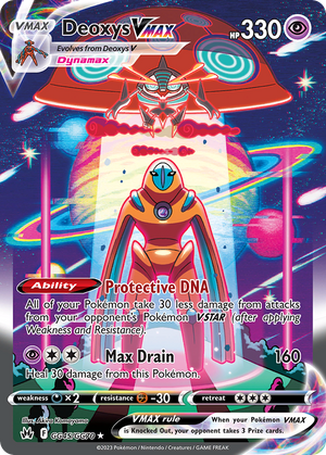 🇬🇧 Deoxys VMAX - Crown Zenith Galarian Gallery - GG45/GG70 - Holofoil Differenzbesteuerung nach §25a UstG