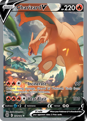 🇬🇧 Charizard V - Brilliant Stars - 154/172 - Holofoil Differenzbesteuerung nach §25a UstG