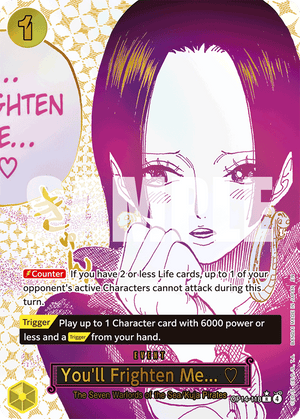 You'll Frighten Me... ♡ - The Azure Sea's Seven - OP14-118 - Alt Art Holon Research Tower Lightning Quarter Deck Differenzbesteuerung nach §25a UstG