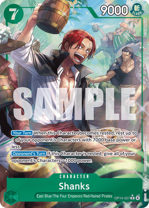 Shanks - The Azure Sea's Seven - OP14-027 - Alt Art Differenzbesteuerung nach §25a UstG