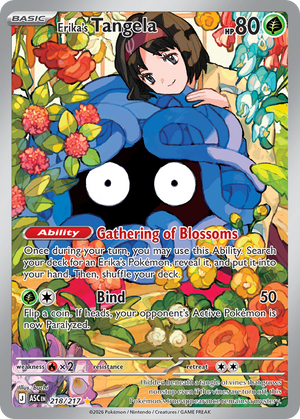 Erika's Tangela - Ascended Heroes - 218/217 - Holofoil Differenzbesteuerung nach §25a UstG