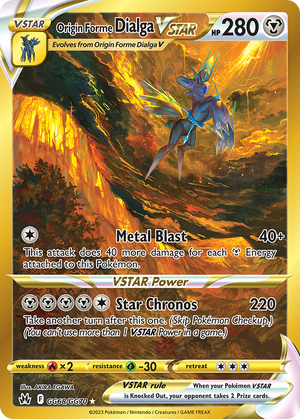 🇬🇧 Origin Forme Dialga VSTAR - Crown Zenith Galarian Gallery - GG68/GG70 - Holofoil Differenzbesteuerung nach §25a UstG
