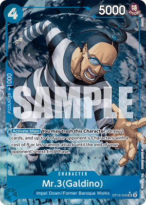 Mr.3(Galdino) - The Time Of Battle - OP16-056 - Alt Art Differenzbesteuerung nach §25a UstG