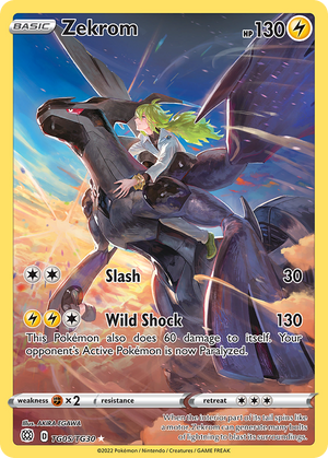🇬🇧 Zekrom - Brilliant Stars Trainer Gallery - TG05/TG30 - Holofoil Differenzbesteuerung nach §25a UstG