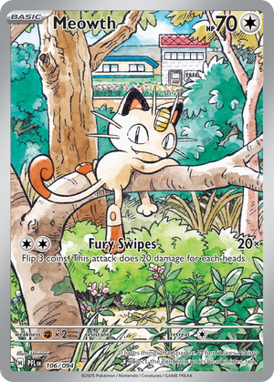 🇬🇧 Meowth - Phantasmal Flames - 106/094 - Holofoil Differenzbesteuerung nach §25a UstG