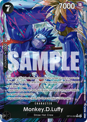 Monkey.D.Luffy - Adventure on Kami's Island - OP15-092 - Alt Art Differenzbesteuerung nach §25a UstG