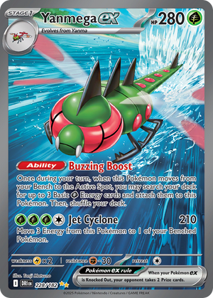 Yanmega ex - Destined Rivals - 228/182 - Holofoil Differenzbesteuerung nach §25a UstG