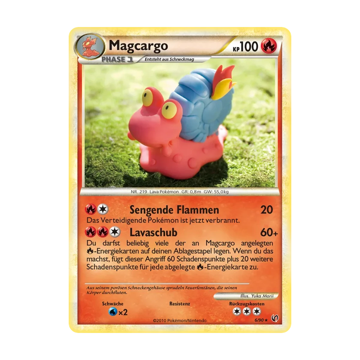 Magcargo 006/090 – Unerschrocken, Deutsch, freigestelltes Beispielbild